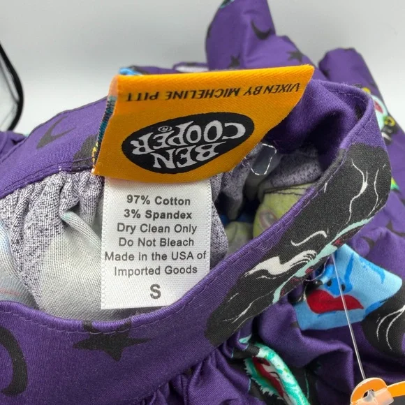 Vixen by Micheline Pitt Purple Ben Cooper Mask Skirt Small - Picture 7 of 7